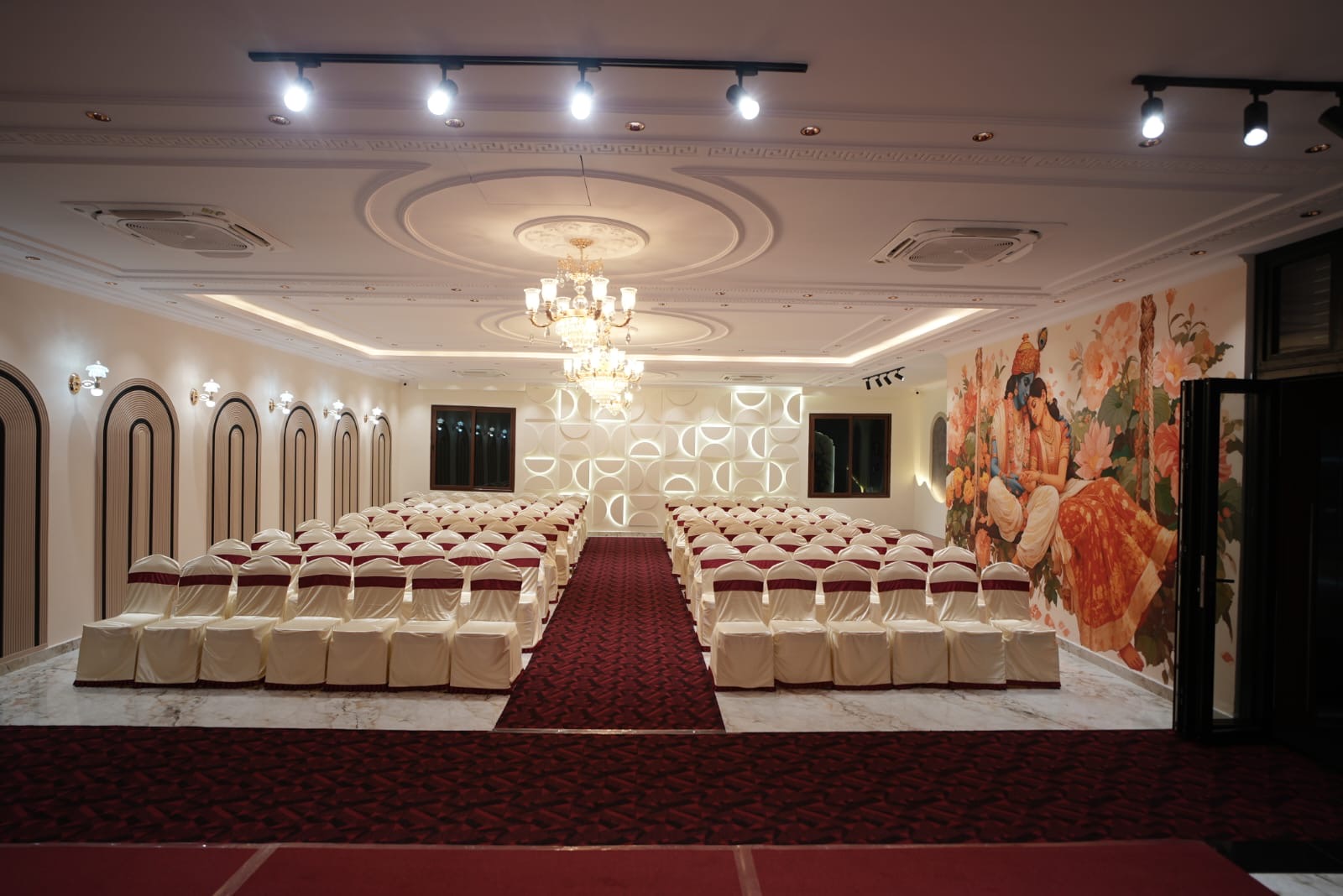 Hall seating facing the stage